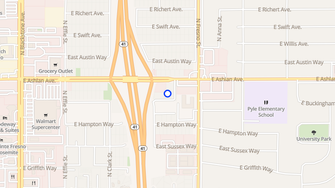 Map for Alpine Apartments - Fresno, CA