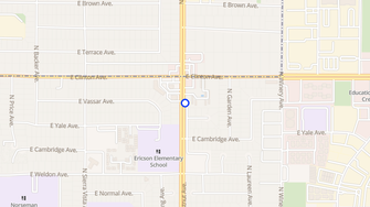 Map for Oak Knoll Apartments - Fresno, CA