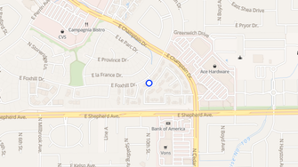Map for Le Provence Condominiums - Fresno, CA