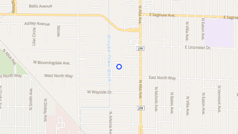 Map for West North Way Apartments - Dinuba, CA