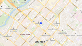 Map for Finch Towers - Scranton, PA