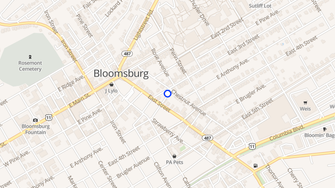 Map for Bloomsburg Towers - Bloomsburg, PA