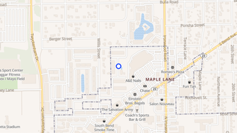 Map for Clover Ridge Apartments - South Bend, IN