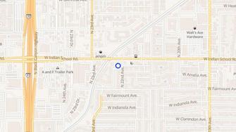 Map for Sandpainter Apartments - Phoenix, AZ