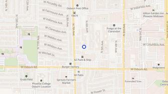 Map for Capri North Apartments - Phoenix, AZ