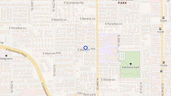 Map for Palomino Pointe  - Phoenix, AZ