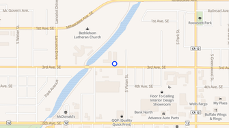 Map for Carlyle Apartments - Aberdeen, SD