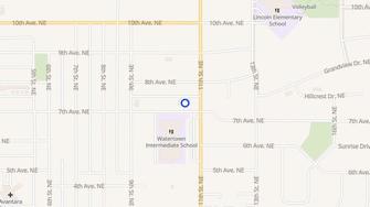 Map for Hillsdale Apartments - Watertown, SD