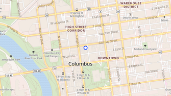 Map for 15 East Gay Street Lofts - Columbus, OH