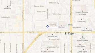 Map for Las Brisas Apartments - El Cajon, CA