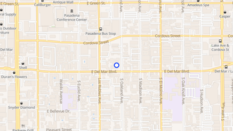 Map for Del Mar Terrace Apartments - Pasadena, CA