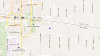 Map for Kenmore Park Apartments - Elmhurst, IL