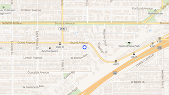 Map for 576 Grand Avenue Apartments - Saint Paul, MN