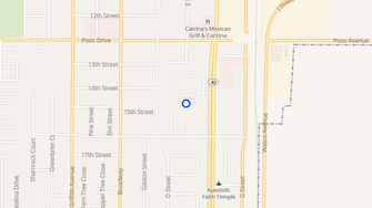 Map for Almond Court Apartments - Wasco, CA
