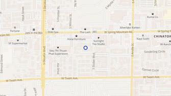 Map for Heritage Park Apartments - Las Vegas, NV