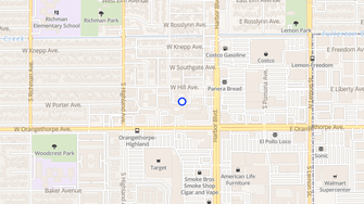 Map for Veranda Apartment Homes  - Fullerton, CA