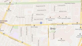 Map for Civic Center Apartments - Brea, CA