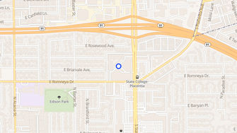 Map for Arbor Park Apartments - Anaheim, CA