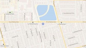 Map for Parkside La Palma Apartments - Anaheim, CA