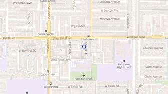 Map for Villa Royale Apartments - Anaheim, CA