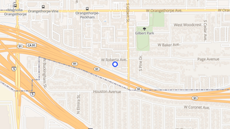 Map for Roberta Arms Apartments - Fullerton, CA