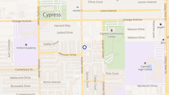 Map for Casa Walker Apartments - Cypress, CA