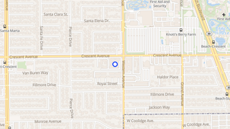 Map for Pinecrest Apartments - Buena Park, CA