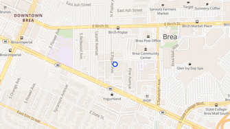 Map for Vista Del Plaza - Brea, CA