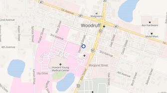 Map for Wood Court Apartments - Woodruff, WI