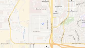 Map for Lamplighter Mobile Home Park - Colorado Springs, CO