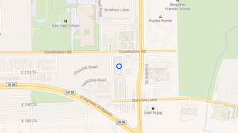 Map for Villa Green Apartments - Pueblo, CO