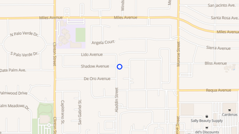Map for Sun Castle Condominiums - Indio, CA