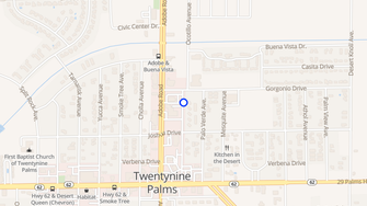 Map for Alamo Apartments - Twentynine Palms, CA