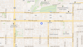 Map for Moon Apartments - Provo, UT
