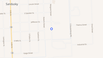 Map for Sunrise Village Senior Apartments - Sandusky, MI