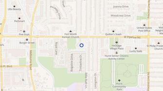 Map for All About Apartments - Hurst, TX