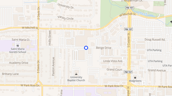Map for University Terrace Apartments - Arlington, TX