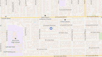 Map for Linwood Plaza Apartments - Monrovia, CA