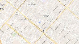Map for 426 East Elmwood Apartments - Burbank, CA