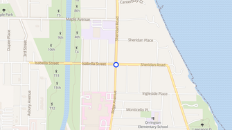Map for 2247-57 Ridge Avenue - Evanston, IL