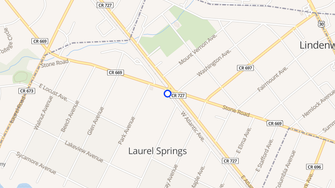 Map for Spring Garden Apartments - Laurel Springs, NJ