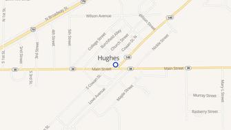 Map for Hughes Towers Apartments - Hughes, AR