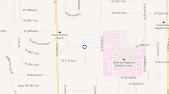 Map for Meadowbrook Apartments - Pine Bluff, AR