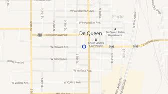 Map for Western Apartments - De Queen, AR