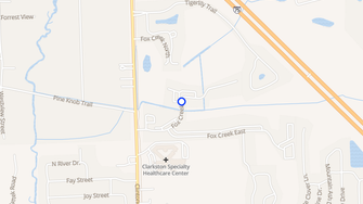 Map for Legends Fox Creek  - Clarkston, MI