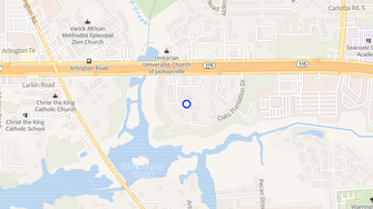 Map for City Ridge Apartments  - Jacksonville, FL