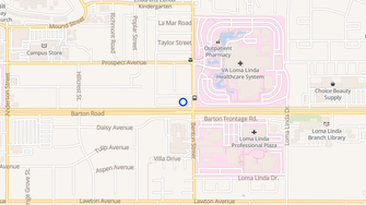 Map for University Manor Apartments - Loma Linda, CA