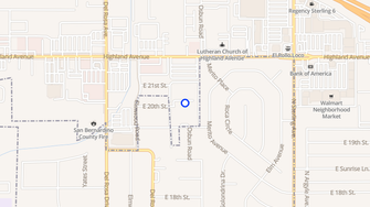 Map for Pine Garden Apartment Homes - San Bernardino, CA
