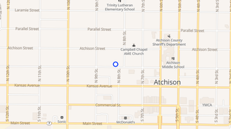 Map for Santa Fe Place Apartments - Atchison, KS