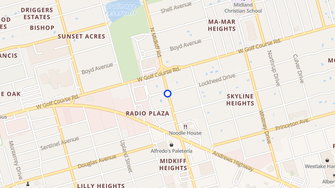 Map for Villa Chateau Apartments - Midland, TX